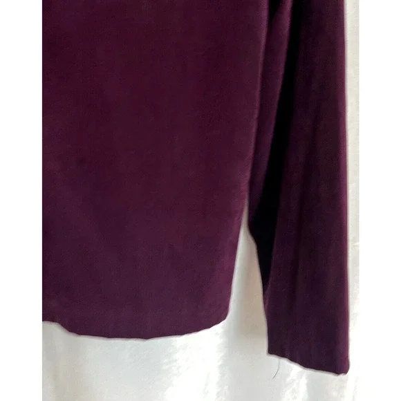 Vintage Briggs NY Womens Velvet Moleskin Button Blouse Jacket Size‎ L Grannycore - Picture 7 of 14